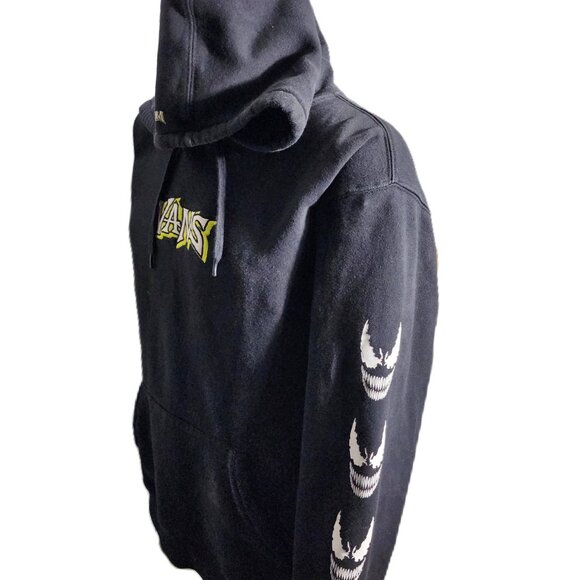 Vans X Marvel Comics Venom Hoodie Mens Large Black Sweatshirt Fleece - Picture 4 of 16